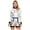 Silver, variant on iixpin Women Astronaut Space Costume Shiny Metallic Zipper Bodysuit with Belt Set Halloween Dress Up Silver S