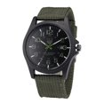 thumbnail image 1 of Analog Quartz Watch with Nylon Woven Strap Calendar Hand 24H Military Time (Army Green), 1 of 5