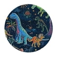 thumbnail image 4 of HAOXIT Party Decorations- Tablecloth,Blue Neon Table Cover for Kids Birthday Party, Dinosaur Party Decorations, Dino Birthday Decorations 54-58, 4 of 8