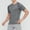 Gray-Athletic-Men, variant on Zedker Tops for Mens Rash Guard Short Sleeves UPF 50+ UV Sun Protection Quick Drying Compression Swim Shirts