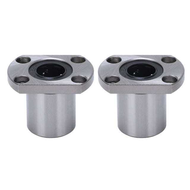 2PCS Oval Flange Linear Ball Bearing LMH16UU Flanged Mounted Linear Bearings For CNC Linear Motion Axes Inner Diameter 16mm
