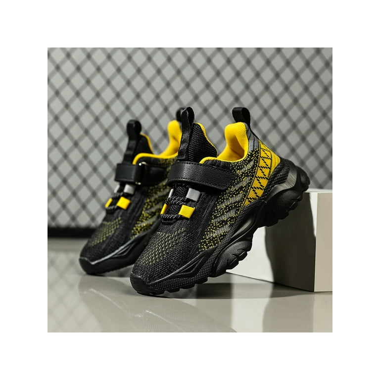 Black and yellow store gym shoes