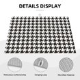 thumbnail image 3 of Fotbe Houndstooth Black And White Alfombrilla de Secado para Cocina con Estampado, 18x24 Pulgadas, 3 of 7