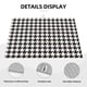 thumbnail image 3 of Fotbe Houndstooth Black And White Alfombrilla de Secado para Cocina con Estampado, 18x24 Pulgadas, 3 of 7
