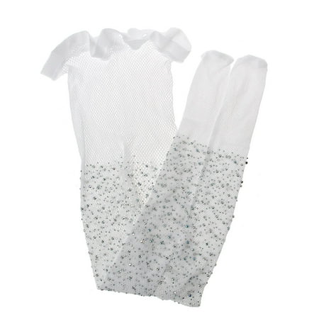 

Mesh Tights Leggings for Children Little Girls Theme Party with Rhinestones