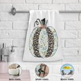 thumbnail image 3 of Coolnut Leopard Flower Pumpkin Hand Towels 2 PCS, Ultra Soft and Highly Absorbent, Halloween Spooky Decorative Fingertip Towel for Home, Bathroom, Kitchen, 28.3"x14.4", 3 of 4