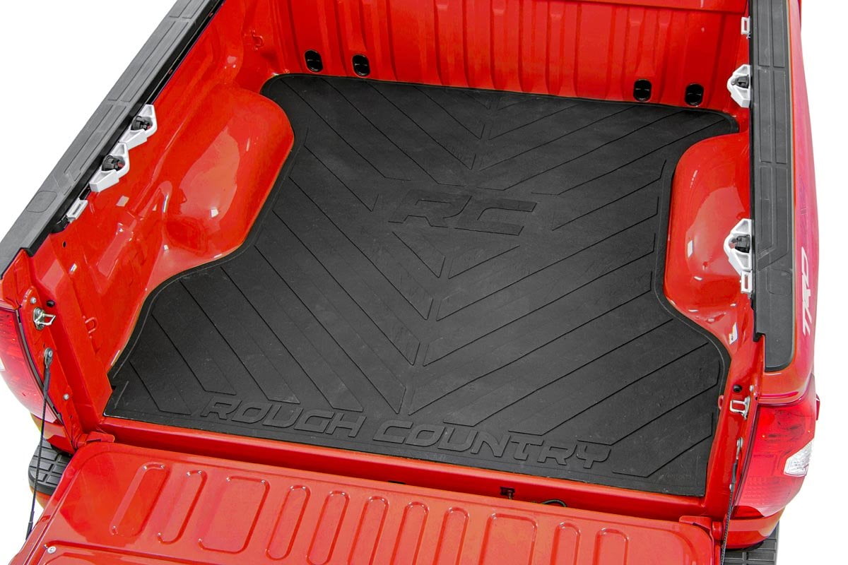 Rough Country Rubber Bed Mat Fits 2019 2021 Ram Truck 1500 64 Ft