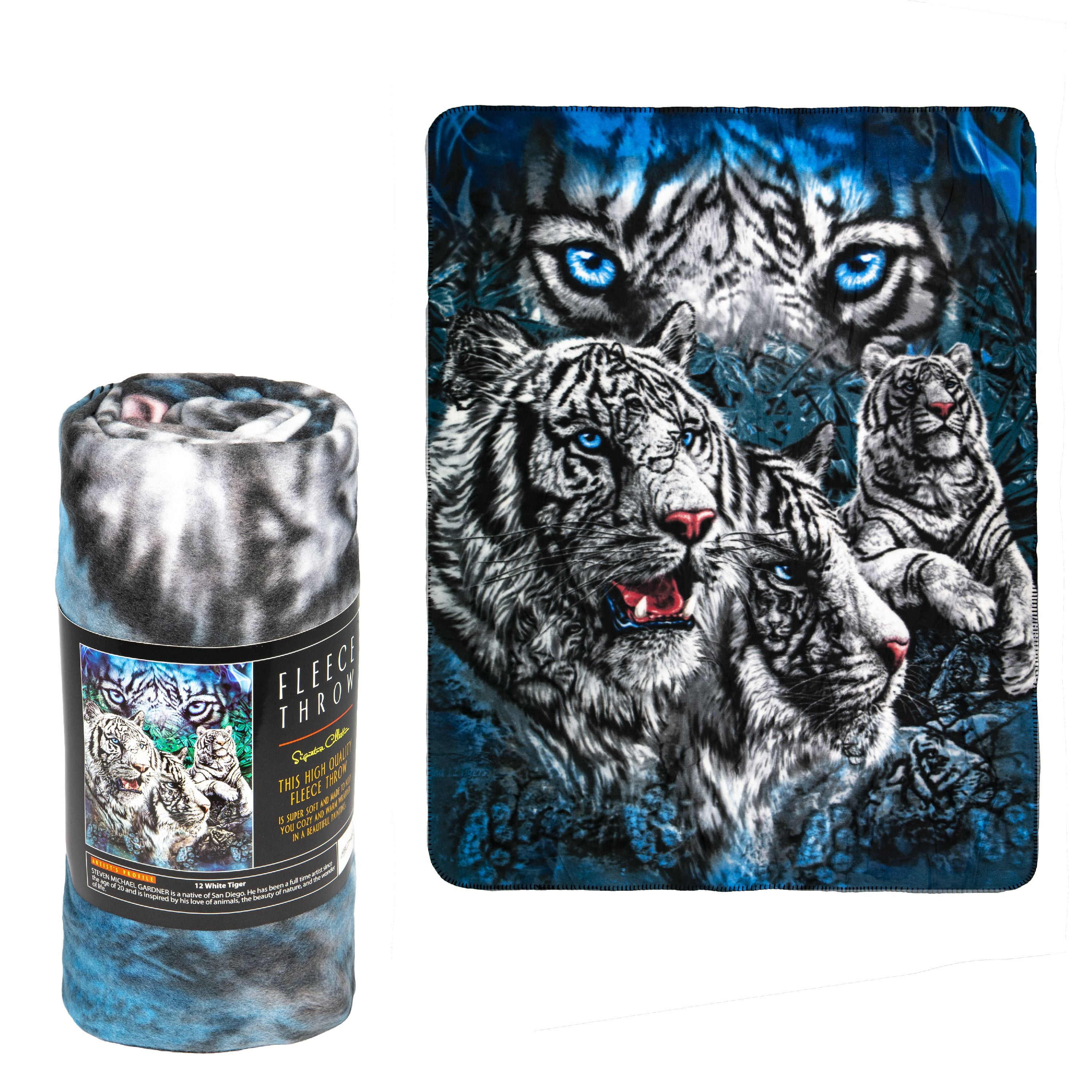 White Tiger Fleece Throw Blanket Lightweight Nigeria Ubuy