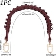 thumbnail image 3 of Braided Imitation Leather Replacement Handles Purses Straps Handbags Shoulder Bag Strap, 3 of 9