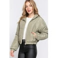 thumbnail image 3 of J. METHOD Women's Puffer Jacket Long Sleeve Padding Coat Casual Zipper Clouser Warm Outerwear, 3 of 5