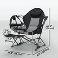 thumbnail image 3 of Outsunny Hammock Camping Chair Set of 2 with Adjustable Back, Cup Holder, 3 of 10