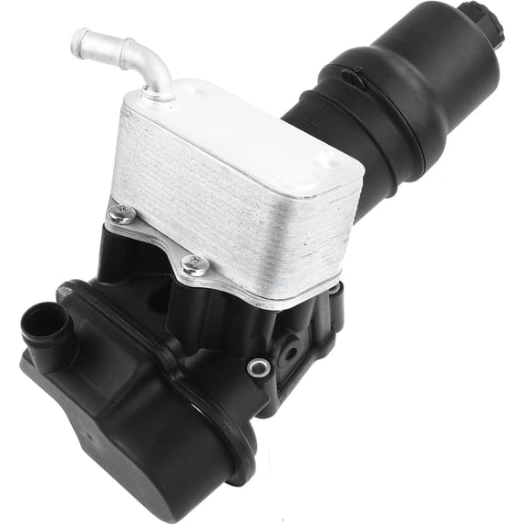 A-Premium Engine Oil Cooler Oil Filter Housing Assembly Fit for Volkswagen & Audi - Eos 2007-2009, A3 2006-2008, A4 2005-2009, Jetta/Passat/GTI 2006-2008, TT 2008-2009, TTS Quattro 2009-2015, 2.0L