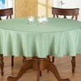 thumbnail image 2 of Collections Etc 70 Inch Round Solid Colored Tablecloth, 100% Durable Polyester, Sage Green, 2 of 7