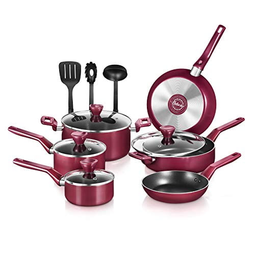 NutriChef Kitchenware Pots & Pans Stylish Kitchen Cookware Set, Non
