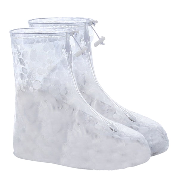 Dot Printed Water Proof Shoes Boot Cover Zipper Rain Shoe Covers High Top Slip Shoes Women Kids Galoshes Covers Boots for Rain