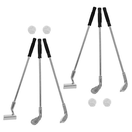 Zehuanyu 1 Set Miniature Golf Clubs Set Mini Golf Clubs Model Toys Golf Clubs Set Portable Mini Golf Kit Golf Toy Set Outdoor Sport Games Toy Golf Sports Outdoor Toys