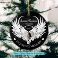 thumbnail image 2 of Personalized in Loving Memory Ceramic Ornament Christmas 2025, Frame Angel Wings Picture Memorial Ornament, Memorial Xmas Ornament Gifts, Custom Name & Photo Remembrance Christmas Ceramic Ornaments, 2 of 6