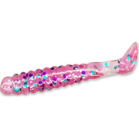 1.5 in. Crappie Slider Grub - Cotton Candy