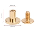 thumbnail image 4 of Herwey Rivet, Rivet Kit, 50 Set 8mm Pure Copper Flat Head Rivets Leather Strap Screws Kit for Notebook Binding, 4 of 8