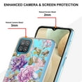 thumbnail image 4 of Allytech Samsung Galaxy A12 Case, Galaxy A12 5G Case, Flower Series Crystal Clear Back Cover Flexible TPU Silicone Shockproof Drop Proof Anti-yellow Protection Case Cover for Galaxy A12, Peony, 4 of 5