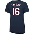 thumbnail image 3 of U.S. Soccer Official Licensed USWNT 4 Star Rose Lavelle 16 Women's Navy T-Shirt - Navy, 3 of 3