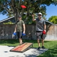 thumbnail image 3 of GoSports 4'x2' Regulation Size Premium Wood Cornhole Set - Vintage Wood Steel Design, 3 of 6