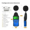 thumbnail image 4 of Digital Sound Level Meter Noise Volume Measuring Instrument Decibel Monitoring Detector Audio Tester ,Accurate Measurement, 4 of 7