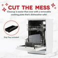 thumbnail image 3 of Dash 20” Deluxe Electric Griddle - Nonstick, Removable Cooking Plate, Drip Tray, 3 of 5