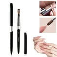 thumbnail image 4 of Tnobhg Nail Art Brush Metal Handle Soft Faux Mink Bristles Multifunctional UV Gel Carving Pen Professional Manicure Tool Nail Acrylic Liquid Powder Painting Pen Nail Supplies, 4 of 8