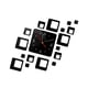 thumbnail image 1 of Billuyoard Reloj de pared con espejo acrílico grande 3d, reloj de cuarzo Diy, relojes de naturaleza muerta, decoración moderna para el hogar, pegatinas Decoración del hogar Negro Billuyoard HA004336-02, 1 of 6