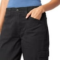 thumbnail image 4 of Levi Strauss Signature Women's Everyday Comfort Cargo Capri (Available in Plus), (New) Caviar, S, 4 of 6