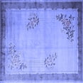 thumbnail image 1 of Ahgly Company Indoor Square Oriental Blue Asian Inspired Area Rugs, 4' Square, 1 of 4
