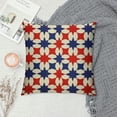 thumbnail image 2 of GOSMITH Throw Pillow Covers Decorative Square Throw Pillowcase Indoor/Outdoor Independence Day Flag Day Flag Five-Pointed Star Pillow Cover Cushion Case for Couch Sofa Bedroom Car, 2 of 5