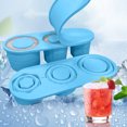 thumbnail image 2 of Bandeja Cubo de Hielo con Tapa 2025 Cubierta Bandeja de Hielo, Adecuado para 20-40 Rodillos, 3 Moldes de Hielo Cilíndricos Huechos, Adecuado para Tazas, Reutilizable, Bandeja de Hielo Grande, Usado Pa, 2 of 3