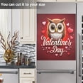 thumbnail image 4 of Dailycode Dishwasher Magnet Cover Magnetic Fridge Door Cover Home Kitchen Decor, Cute Owl and Heart, 23"x 26", 4 of 6