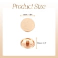 thumbnail image 2 of Uxcell 10pcs Metal Round Buttons 23mm Alloy Rough Texture Sewing Buttons, Sand Gold, 2 of 6