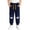 Navy 2, variant on Boys Sweatpants Joggers Ages 1-8 Years Kids Casual Pants with Pockets Elastic Waist Cartoon Print Trousers