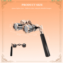 Black 3X25 Opera Binocular Coated Lens Telescope Glasses Theater Glass Lady Handle Women Gifts