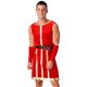 thumbnail image 5 of Trajes medievales de la Guardia Real del Renacimiento para hombre, bata sin mangas a rayas con cinturón y muñequeras, traje de Cosplay de terciopelo para Halloween, 5 of 5