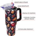 thumbnail image 3 of Christmas Tumbler with Handle and Straw Lid 40 oz,Cute Christmas Gifts for Women Gingerbread House Vacuum Insulated Leak Proof Tumbler,Winter Holiday Accessories Stainless Steel Coffee Cup Mug, 3 of 6