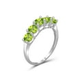 thumbnail image 2 of JewelersClub Peridot Ring Birthstone Jewelry – 1.25 Carat Peridot 0.925 Sterling Silver Ring Jewelry – Gemstone Rings with Hypoallergenic 0.925 Sterling Silver Band, 2 of 4
