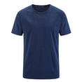 thumbnail image 2 of UVEASISHA Mens Solid Color T-Shirts 2024 Summer Short Sleeve Round Neck Loose Tees Casual Athletic Workout Shirt for Men Quick Dry T Shirt Back to College Sale, 2 of 6