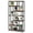 Brown Black, variant on Fnova 79" Extra Tall Storage Shelf Unit, 10-Tier Industrial Bookshelf Bookcase Display Organizer with Anti-Tip for Living Room Bedroom Home Office