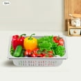 thumbnail image 4 of 2pcs 1/3 Size Perforated Steam Table Food Pan 4" Deep Hotel Pan Stainless Steel, 4 of 18