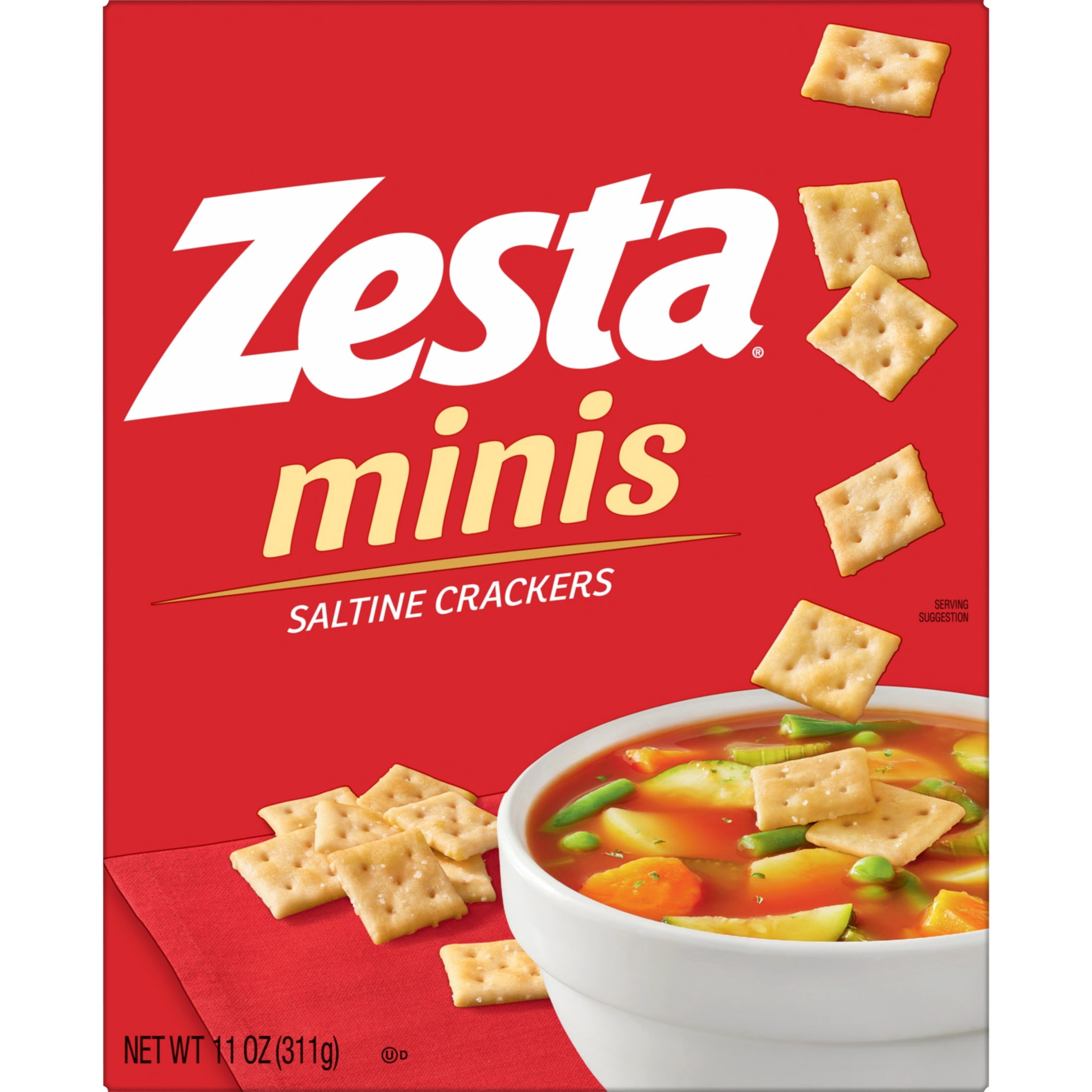 (3 pack) Zesta Minis Original Saltine Crackers, Soup Crackers, 11 oz