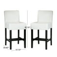 thumbnail image 5 of Noble House Jackie Ivory Leather Counterstools (Set of 2), 5 of 5