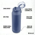 thumbnail image 3 of ZULU Swift 32oz Stainless Steel Water Bottle With Chug Lid, Storm, 3 of 6