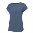 thumbnail image 6 of Endives Women's Short Sleeve T-Shirts Casual Solid Color Tops Basic Loose Crew Neck Pullover Tee, 6 of 8