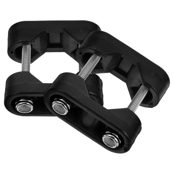 Hytrove Marine Use Clamp Black 2Pcs 1.97X0.87X0.20In