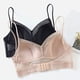 thumbnail image 2 of Gibobby Brasier mujer busto Colores mezclados 2pc Anillo sin Lencería francesa Sexy Big Backless Beautiful Back Sujetador en forma de U Ultra Thin Lei Bra(BK2,XL), 2 of 5